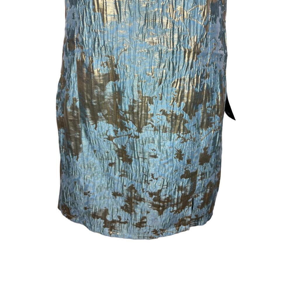 NWT Lulu's Women's Sz M Blue Hoco Mini Dress w/ Metallic Detail (1583) - Picture 4 of 5